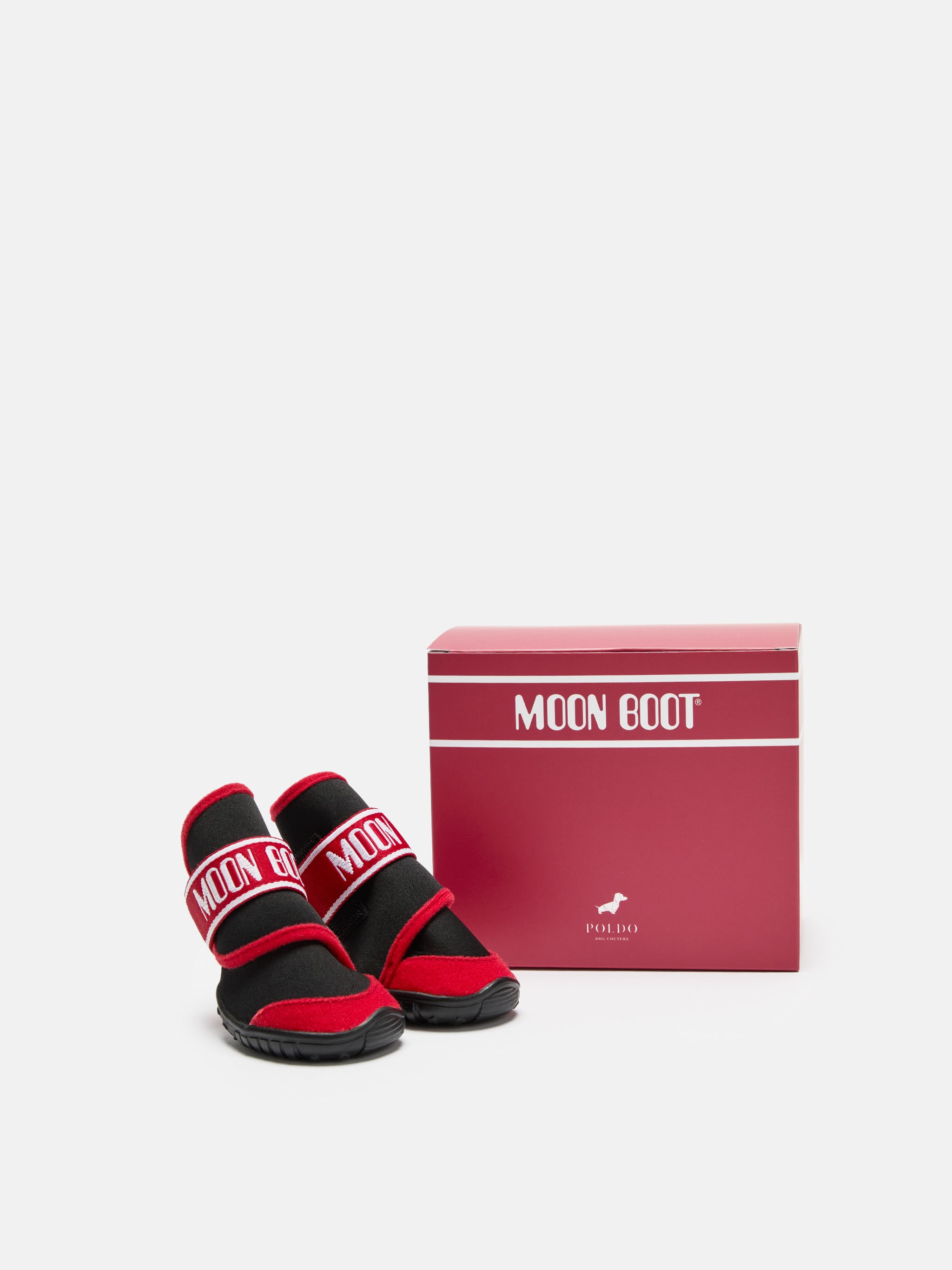MOON BOOT X POLDO DOG COUTURE RED DOG BOOTS image number 3