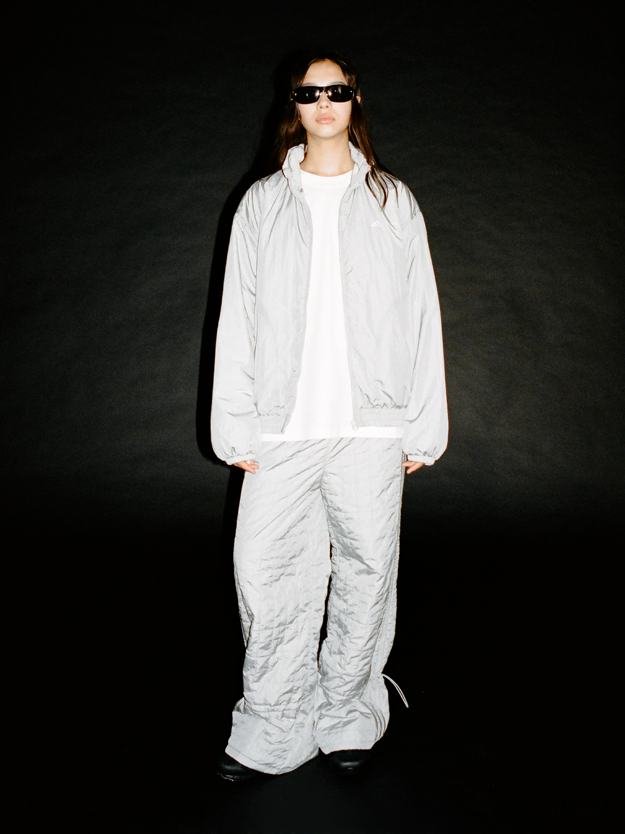 ADIDAS X MOON BOOT SILVER TRACKSUIT TOP image number 4