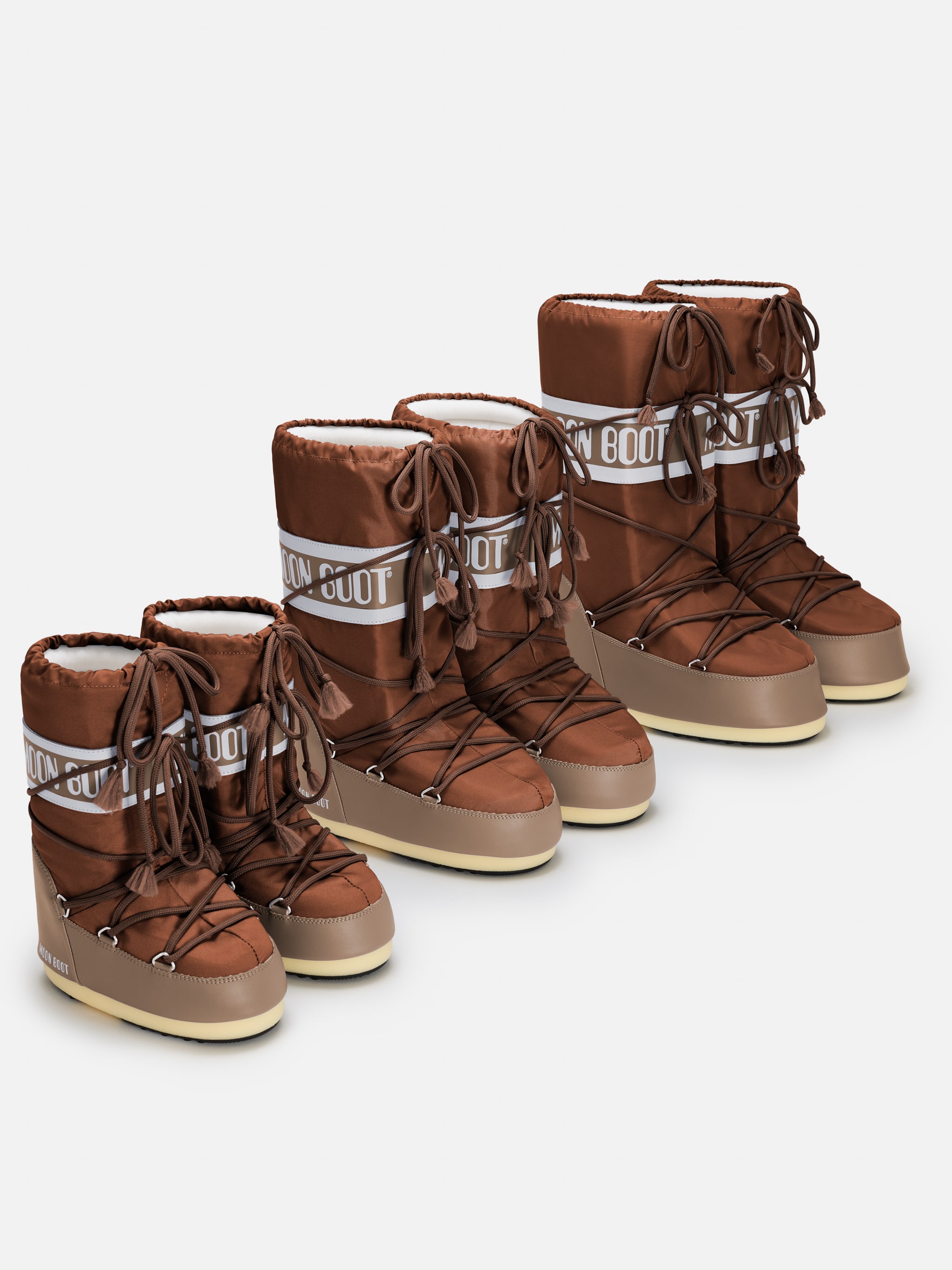 ICON BROWN NYLON BOOTS | Moon Boot®