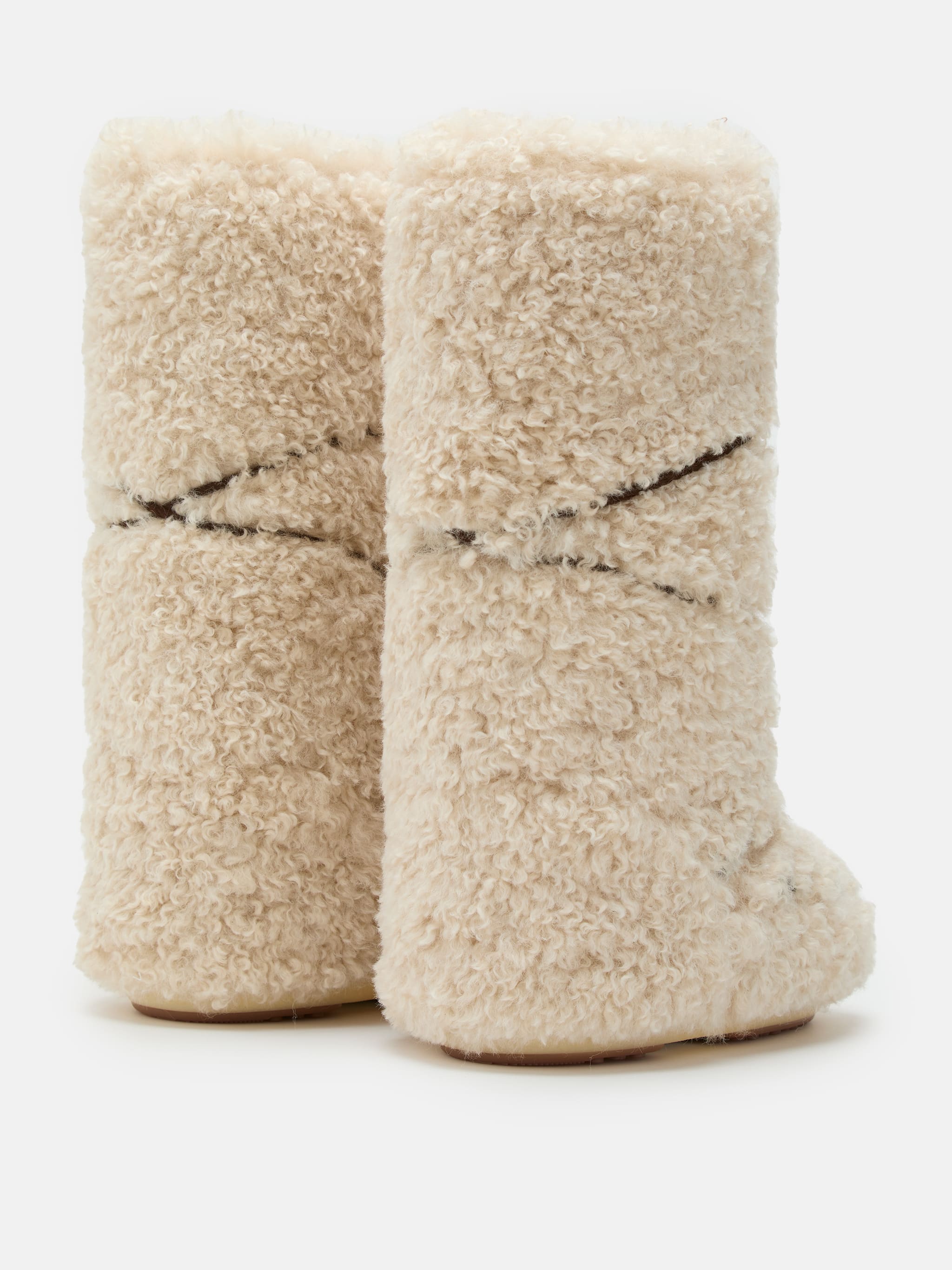 ICON ECRU CURLY EXTRA BOOTS image number 1