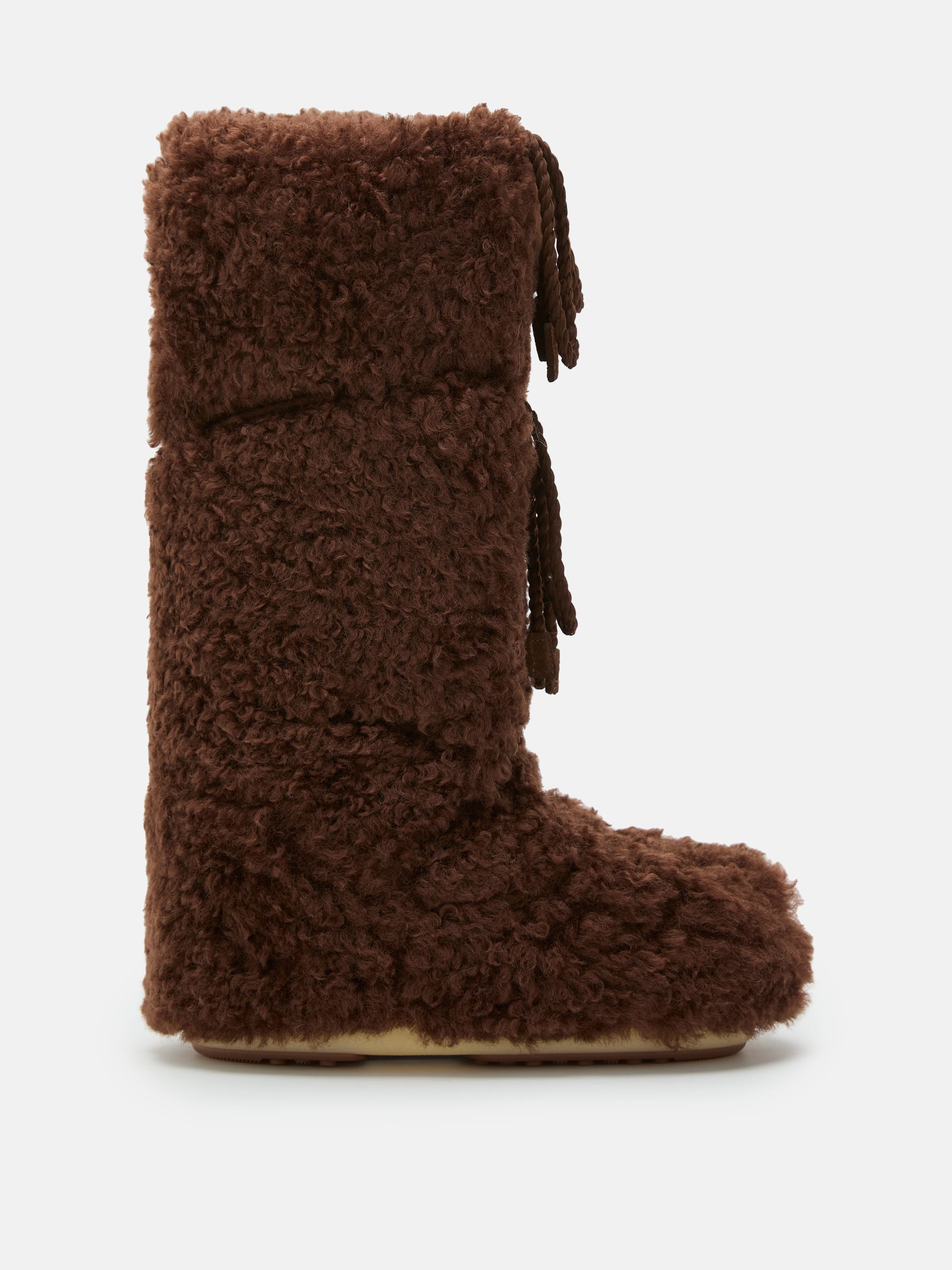 ICON DARK BROWN CURLY EXTRA BOOTS image number 0
