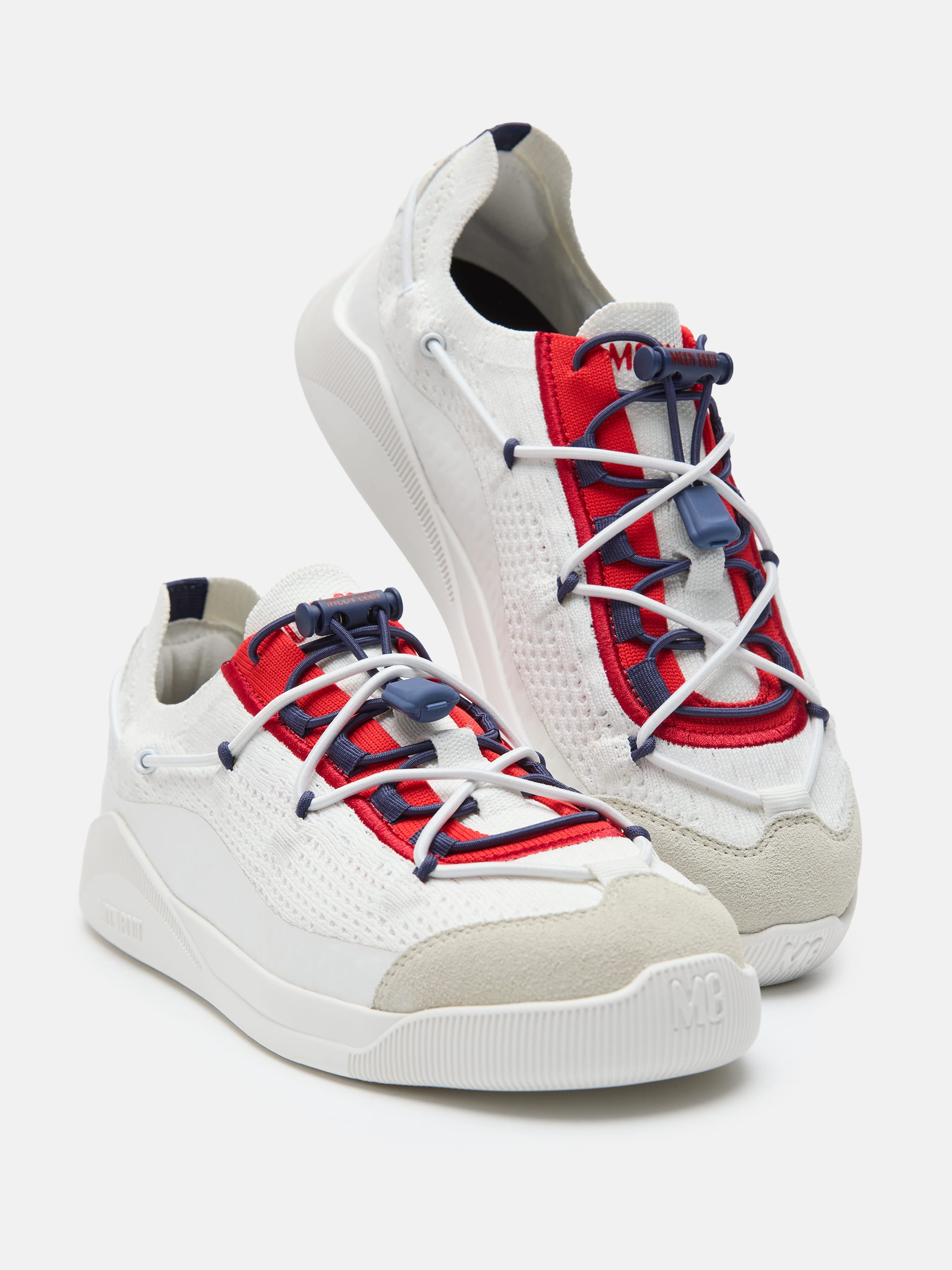 MOONLIGHT WHITE, BLUE & RED SNEAKERS image number 3