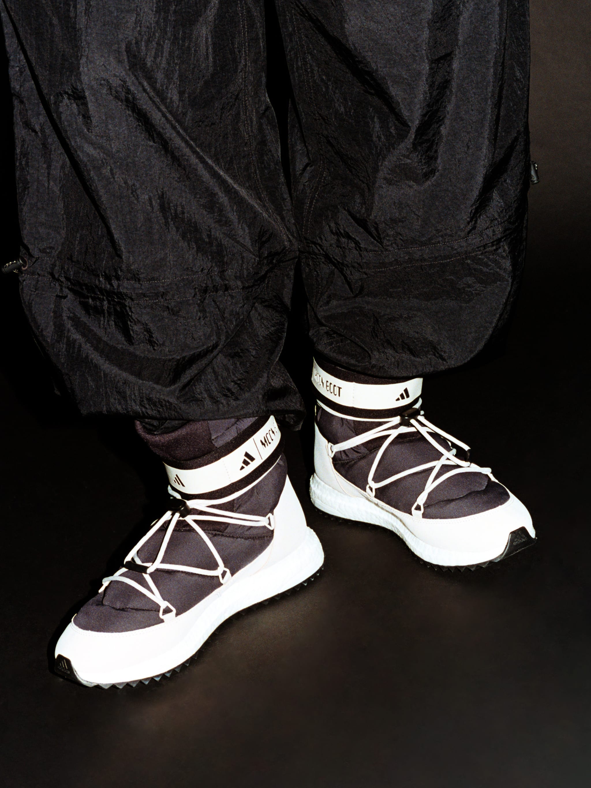 adidas x Moon Boot Moonboost High Black Sneakers | Moon Boot®