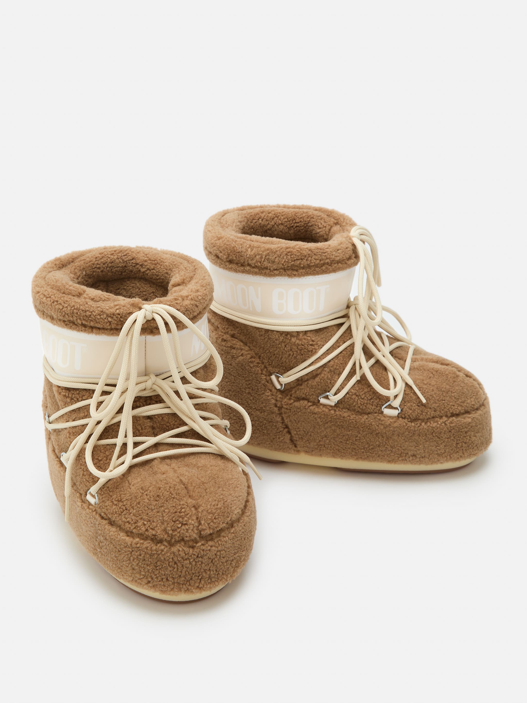 ICON LOW CAMEL FLEECE BOOTS image number 3
