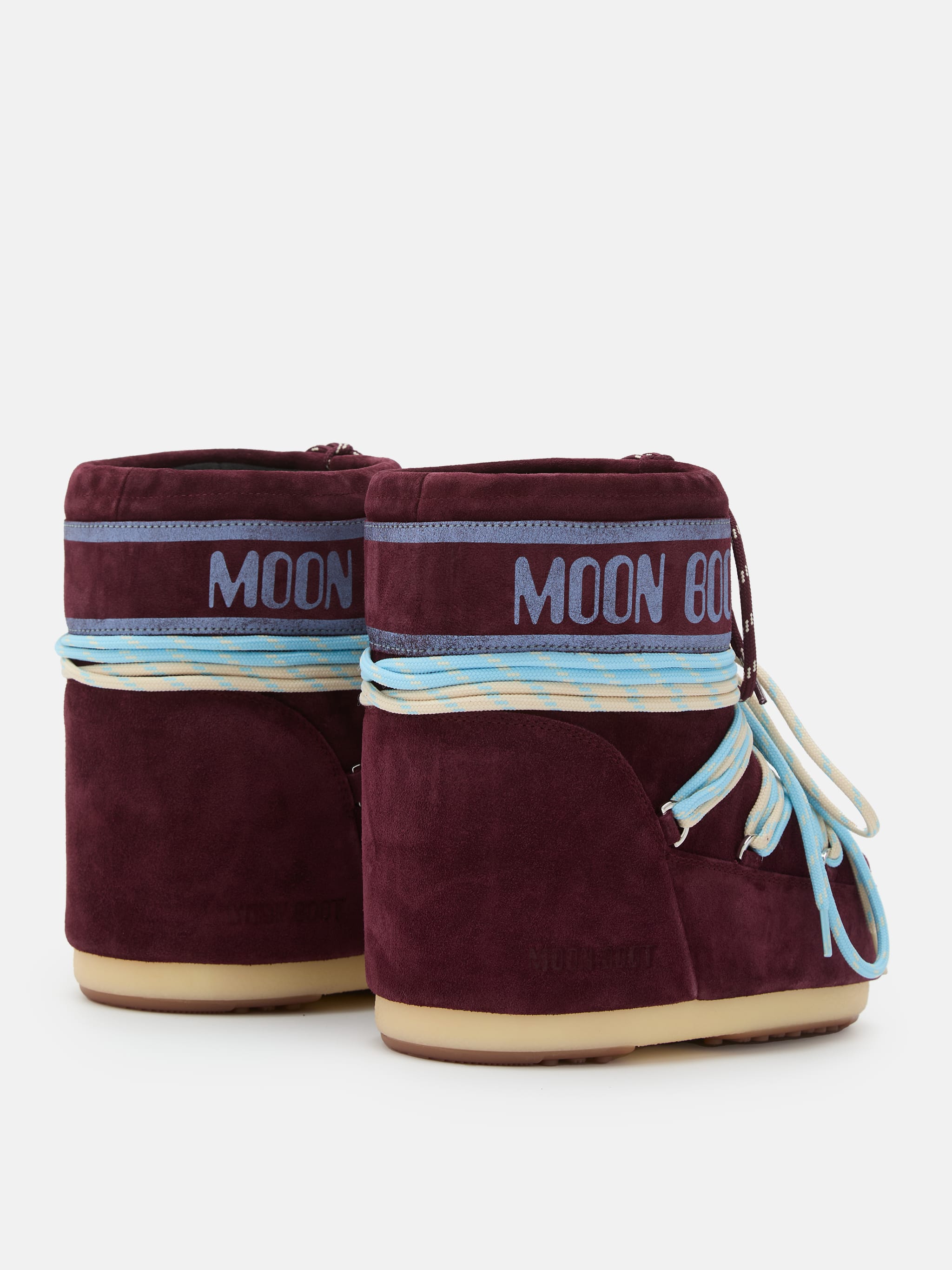 ICON LOW BURGUNDY SUEDE BOOTS image number 1
