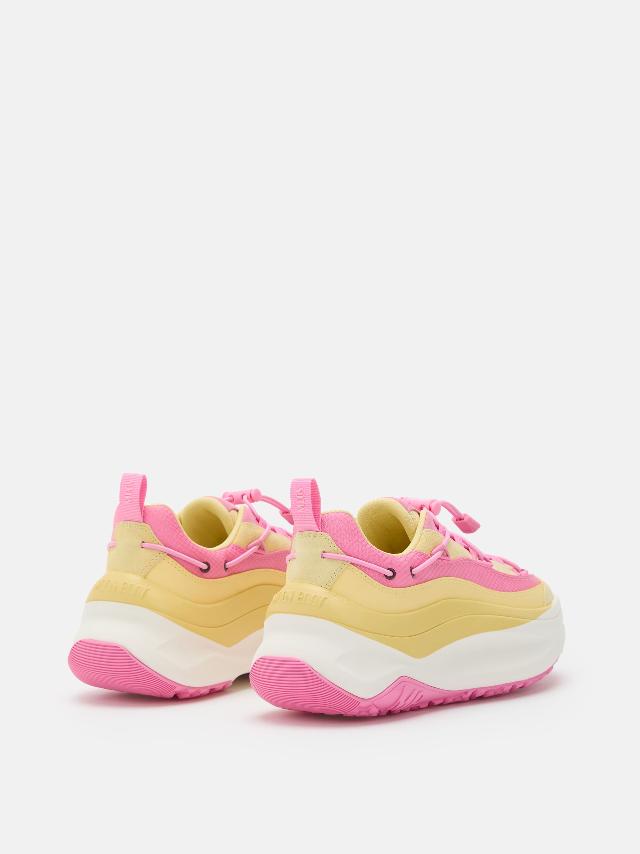 MOON247 XLACE YELLOW & PINK SNEAKERS image number 1