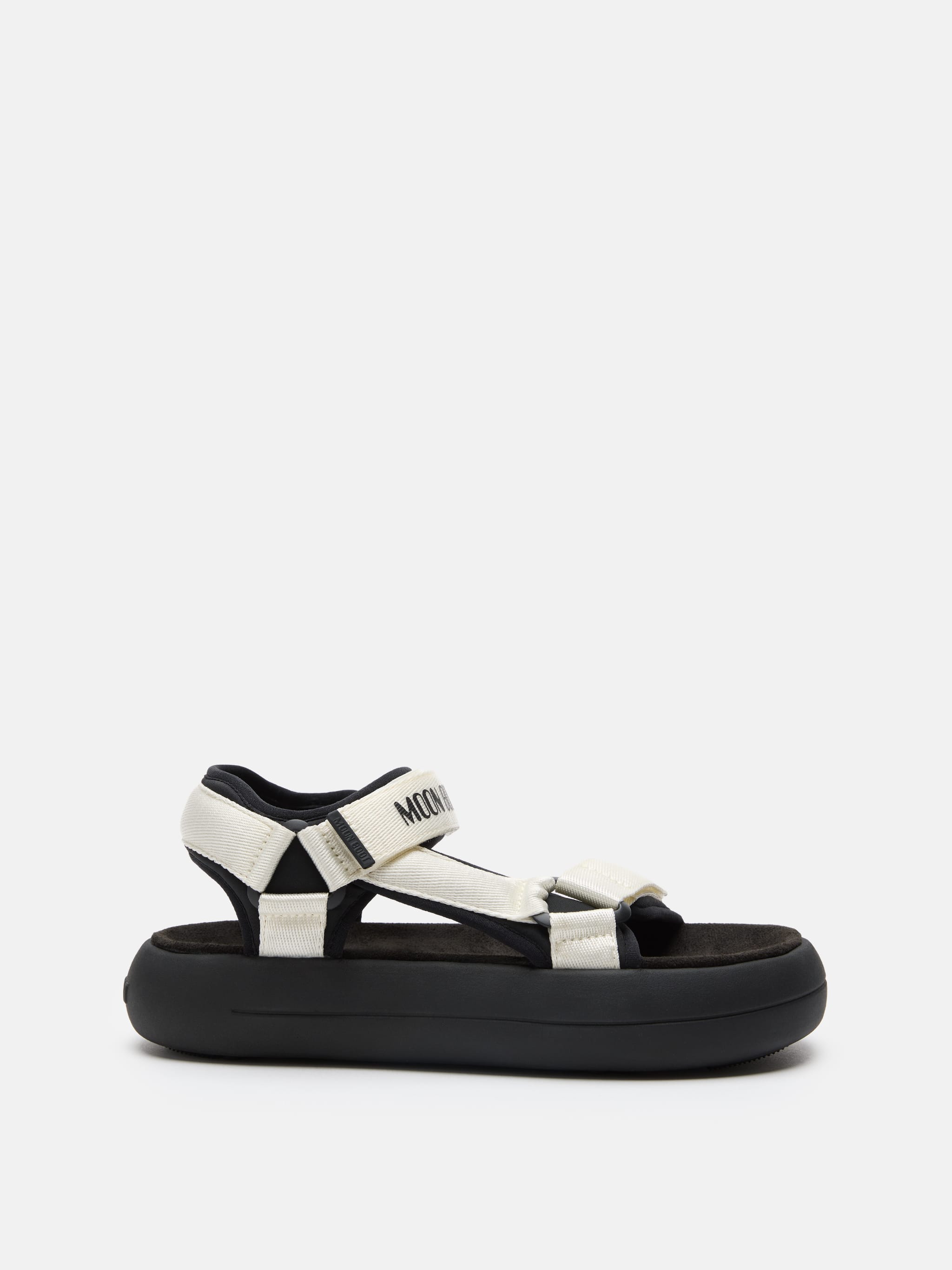 SUPER SANDAL BLACK & WHITE image number 0