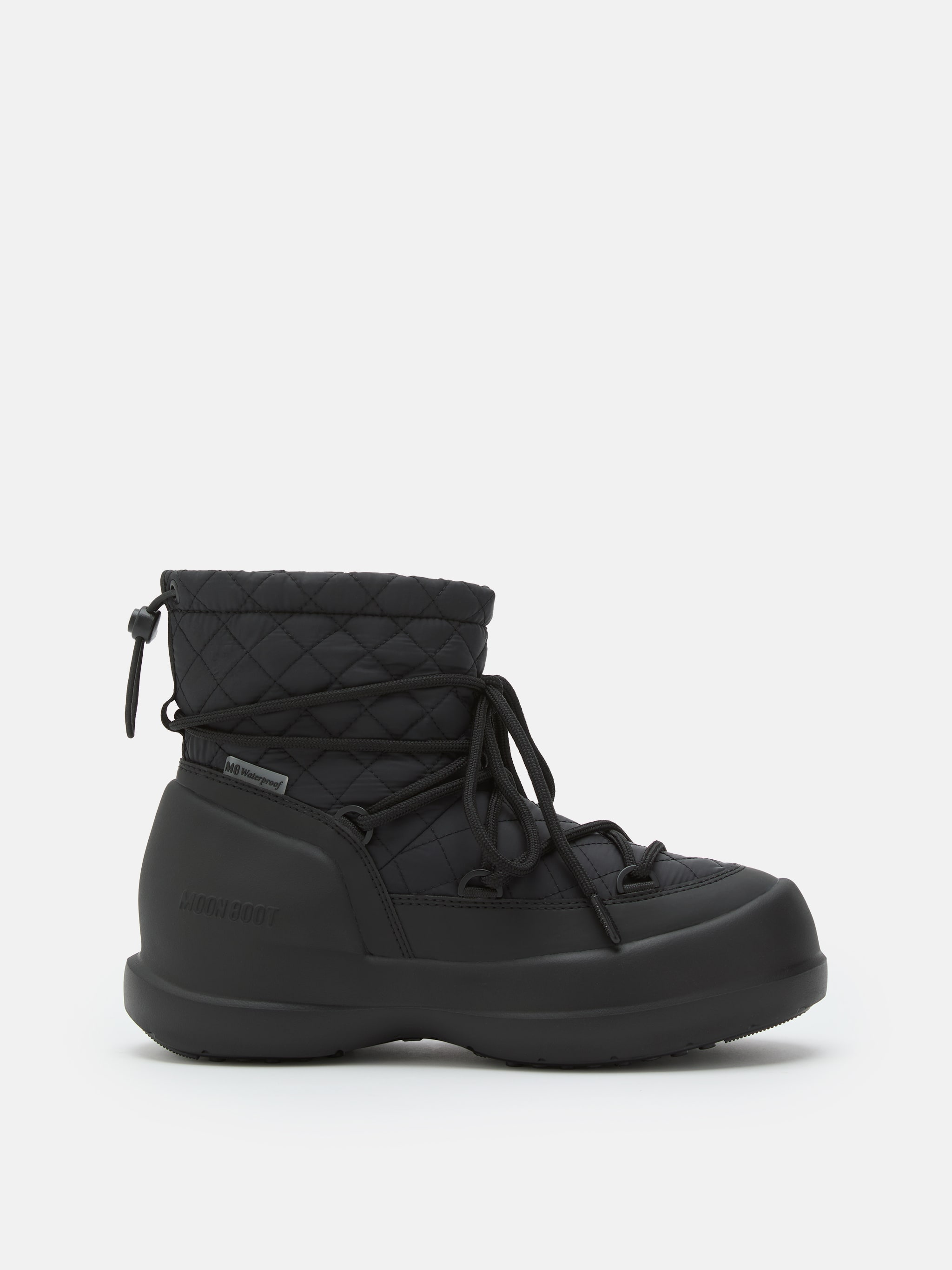 MEZZALUNA MID BLACK QUILTED BOOTS image number 0