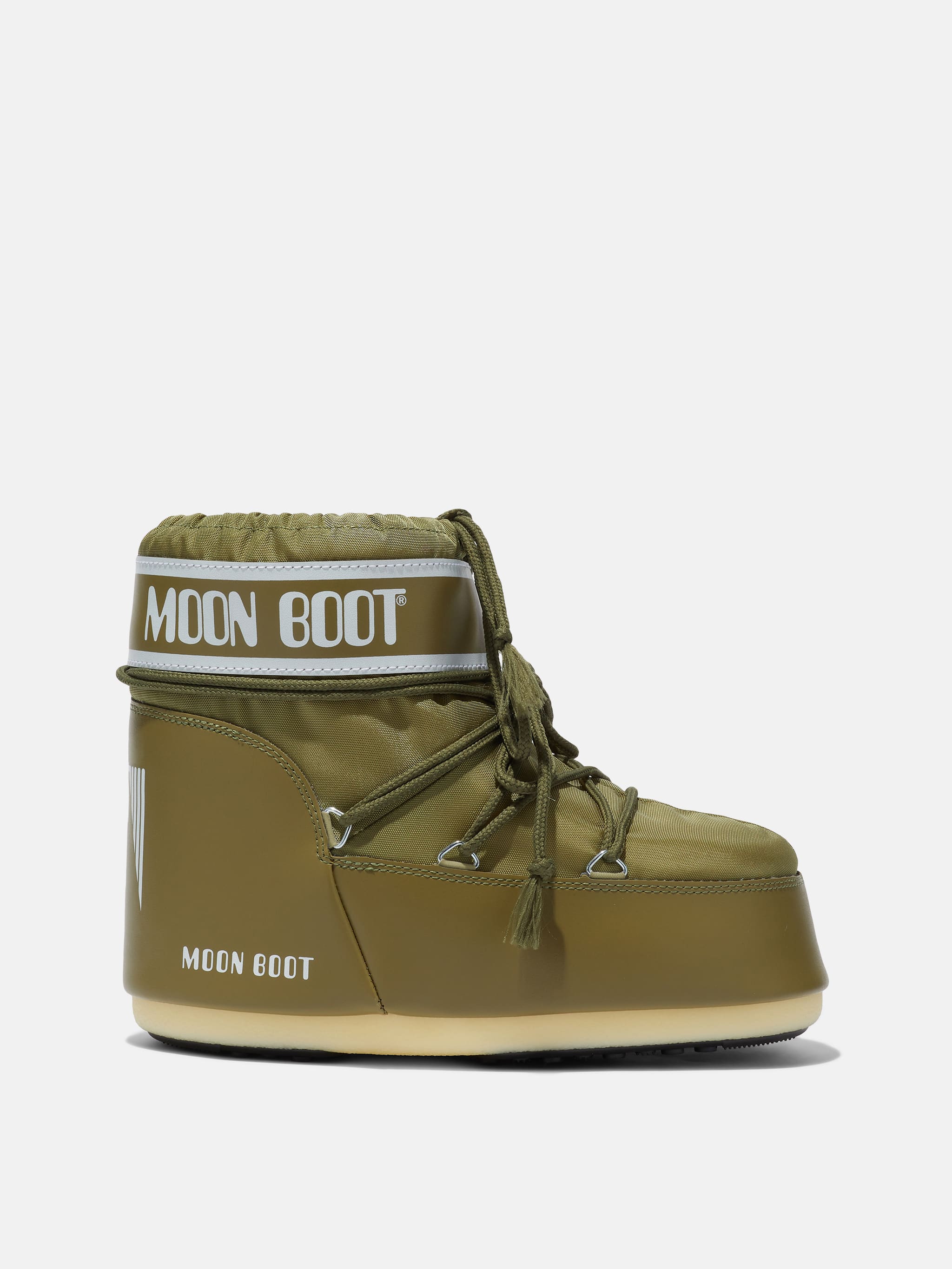 moon ブーツ ICON LOW KHAKI NYLON BOOTS | Moon Boot®