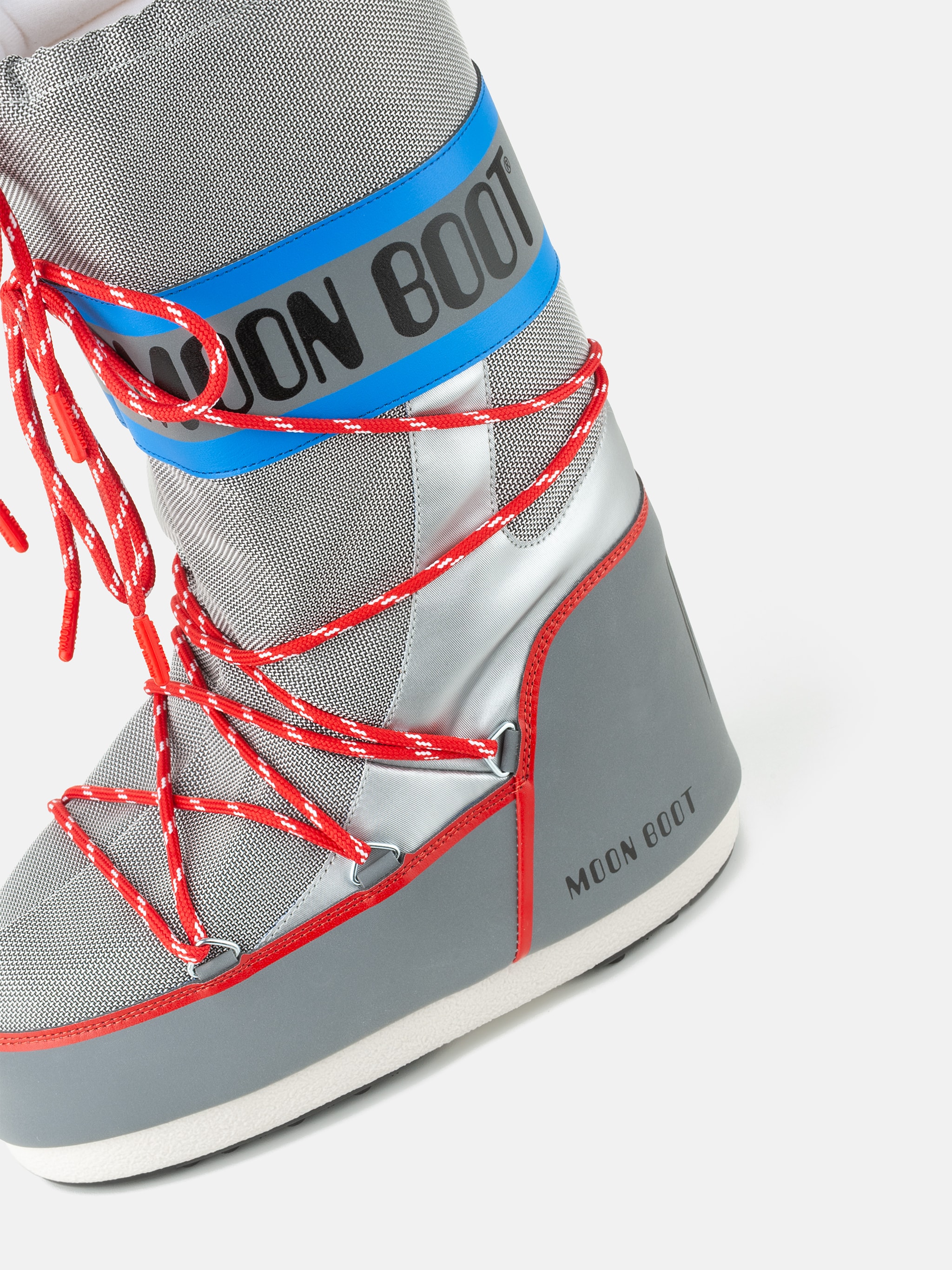 ICON SPACE RACING SILVER BOOTS image number 2