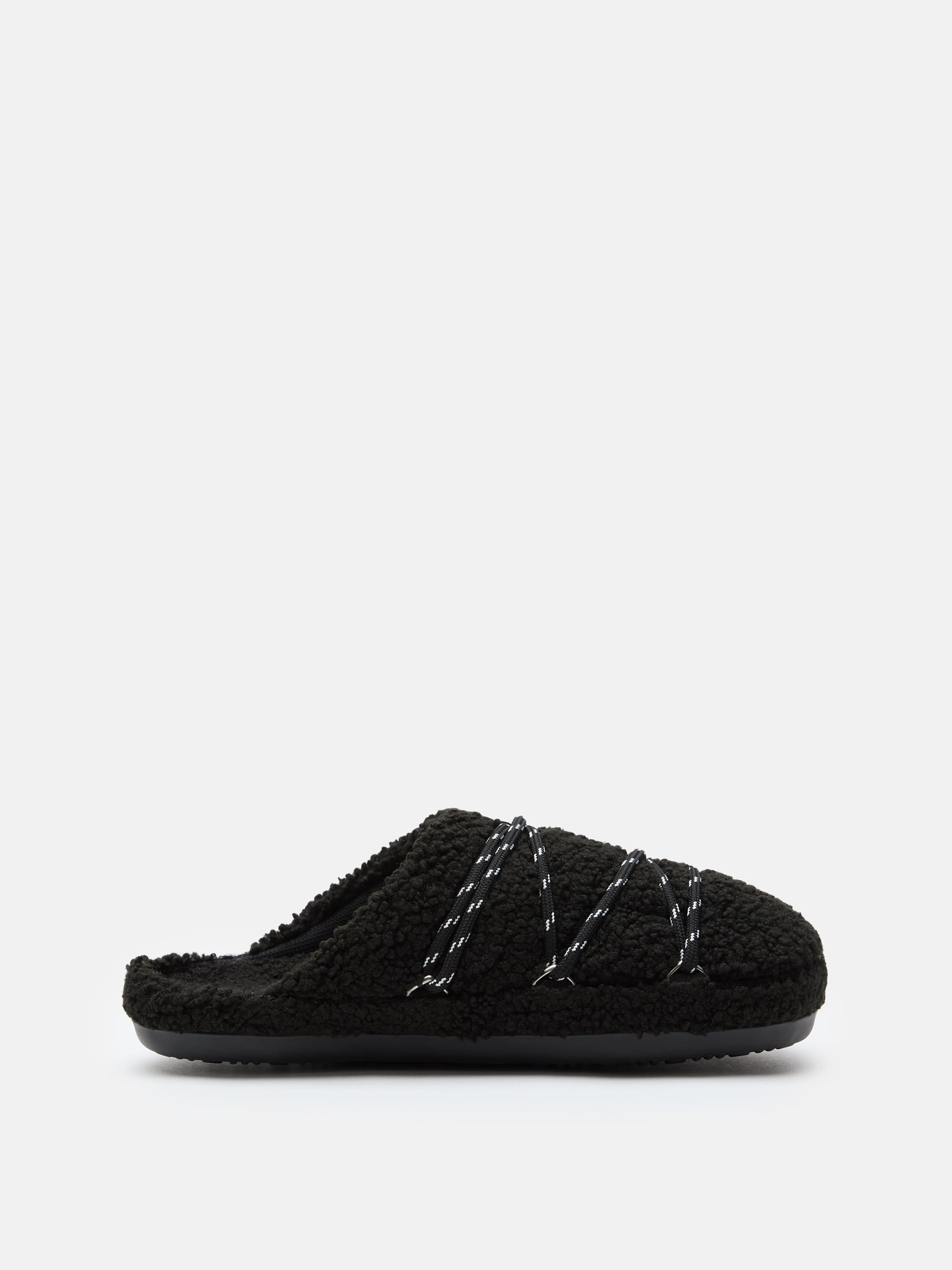TEDDY SLIPPER BLACK image number 0