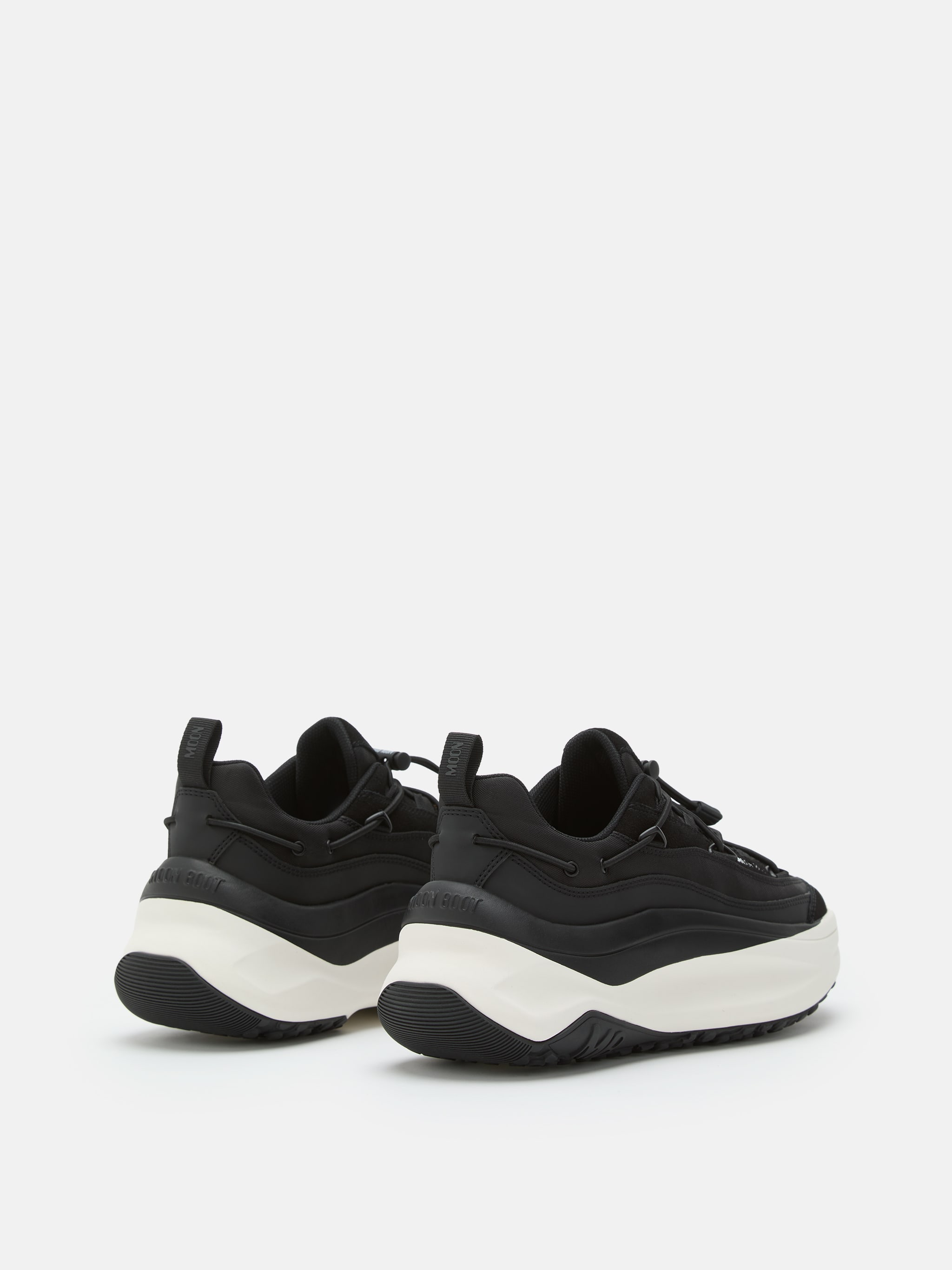 MOON247 XLACE BLACK & WHITE SNEAKERS image number 1
