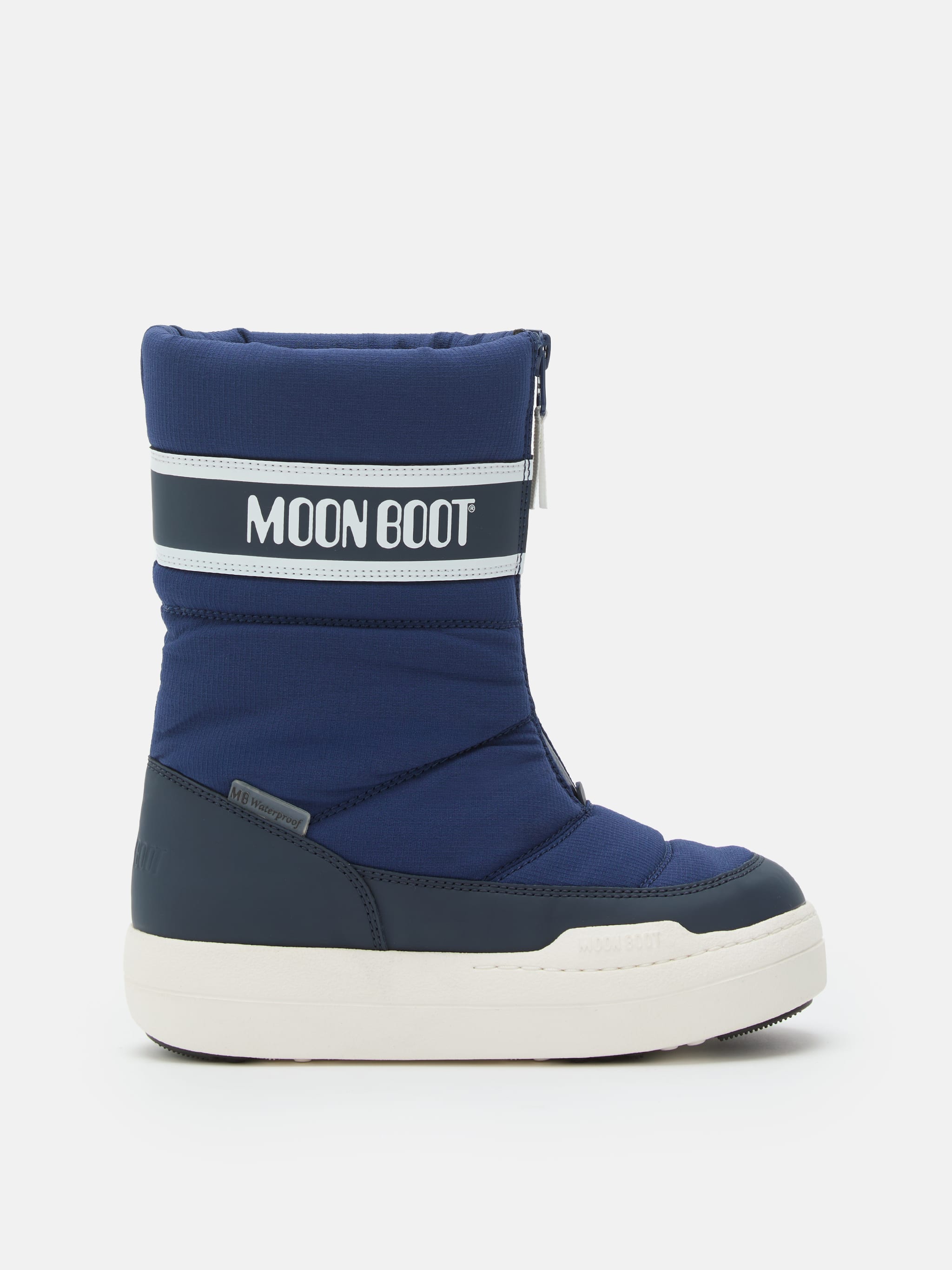 JUNIOR PARK NAVY ZIP HIGH BOOTS image number 0
