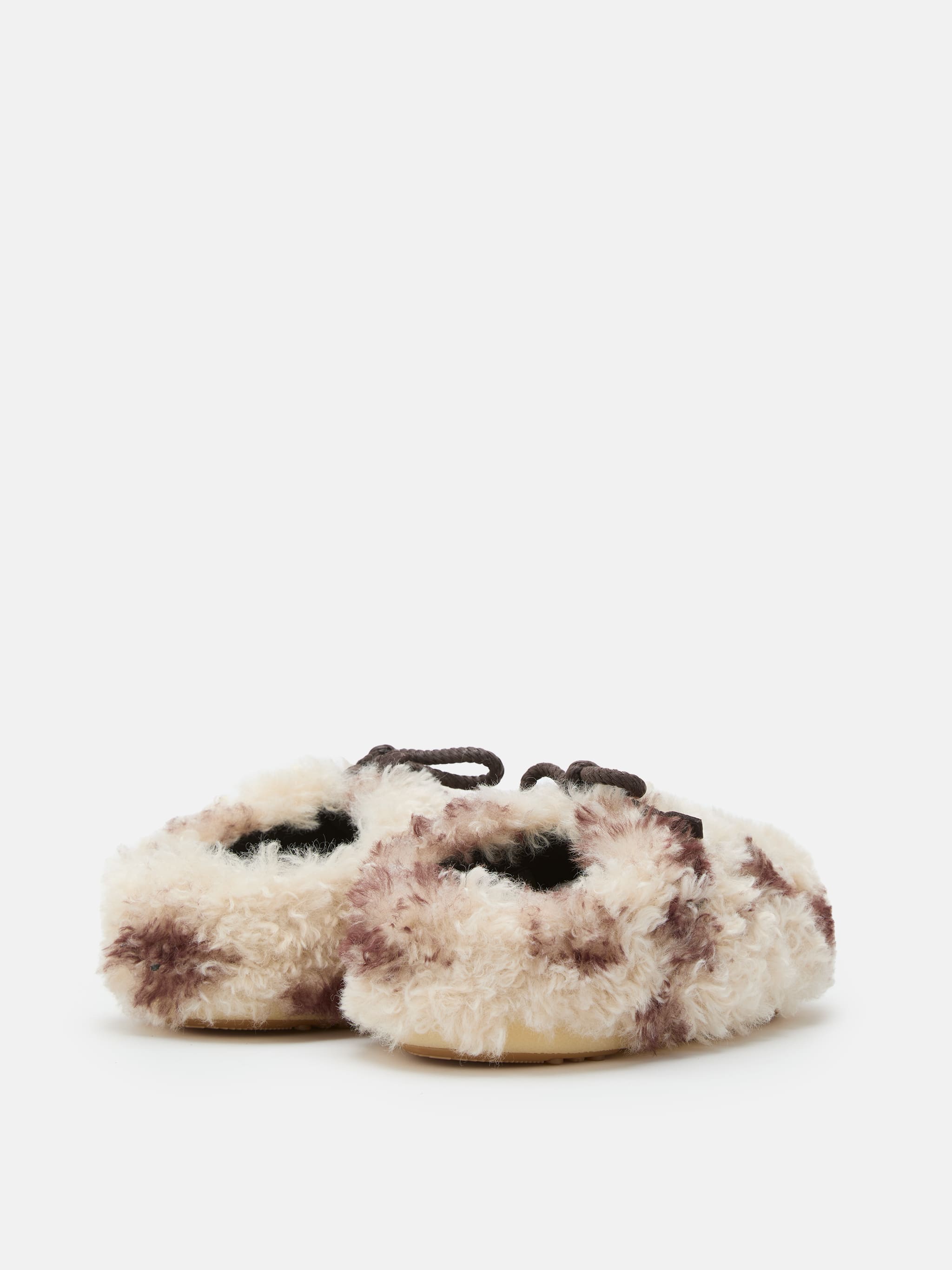 EVX COW PRINT CURLY MULES image number 1