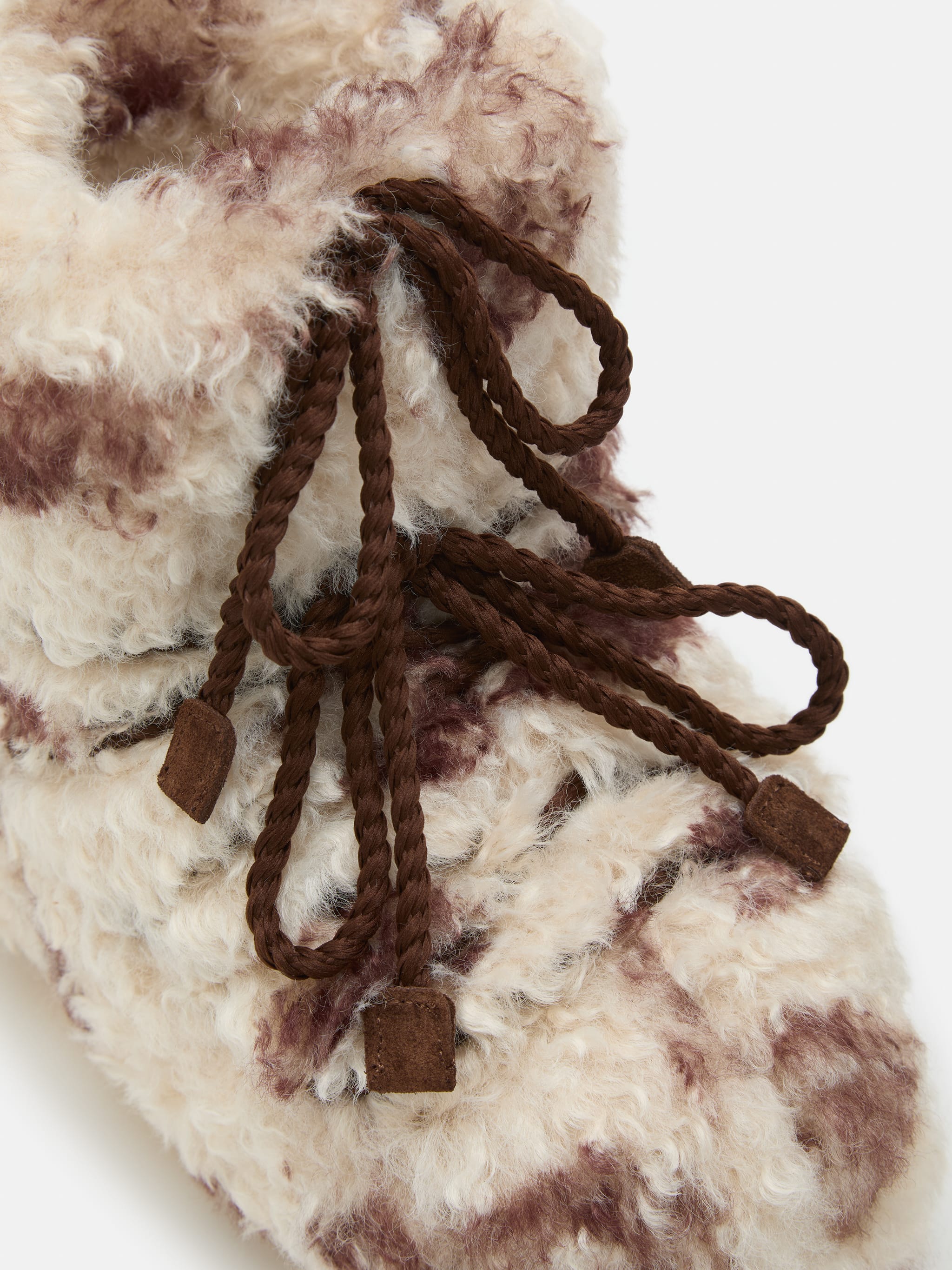 ICON LOW COW PRINT CURLY BOOTS image number 2