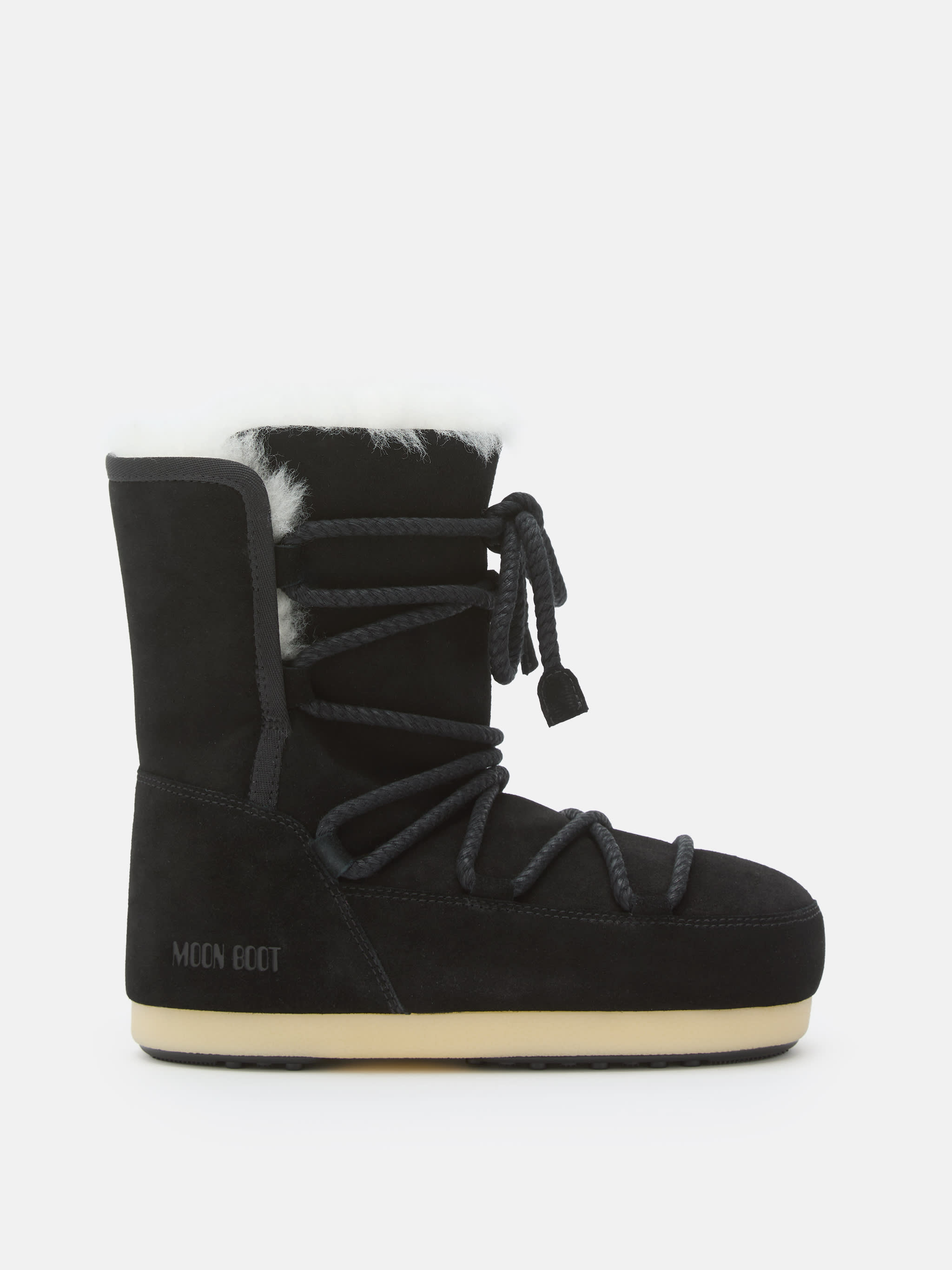EVX BLACK BOOT SUEDE & SHEARLING BOOTS image number 0