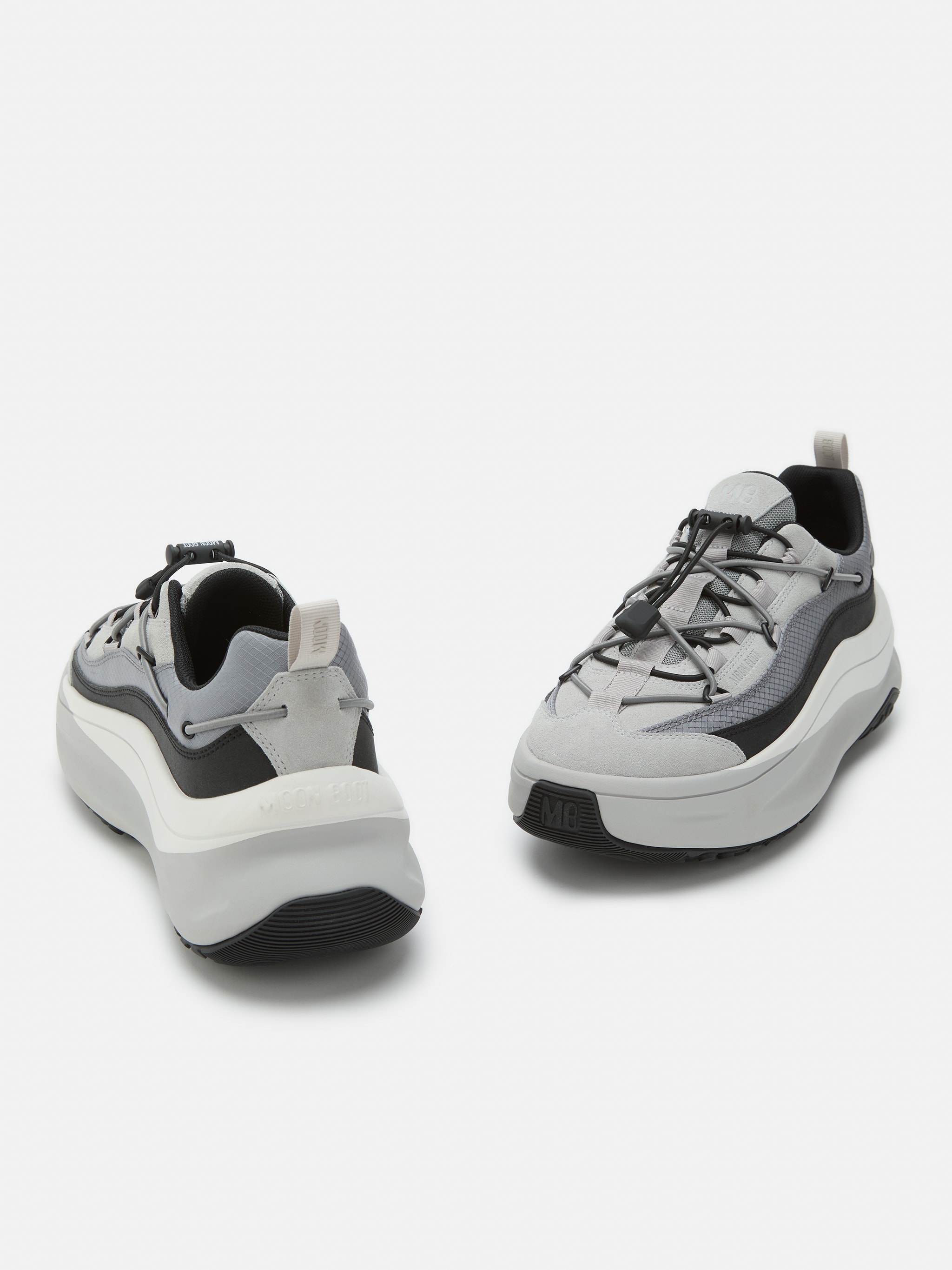 MOON247 XLACE GREY SNEAKERS image number 3