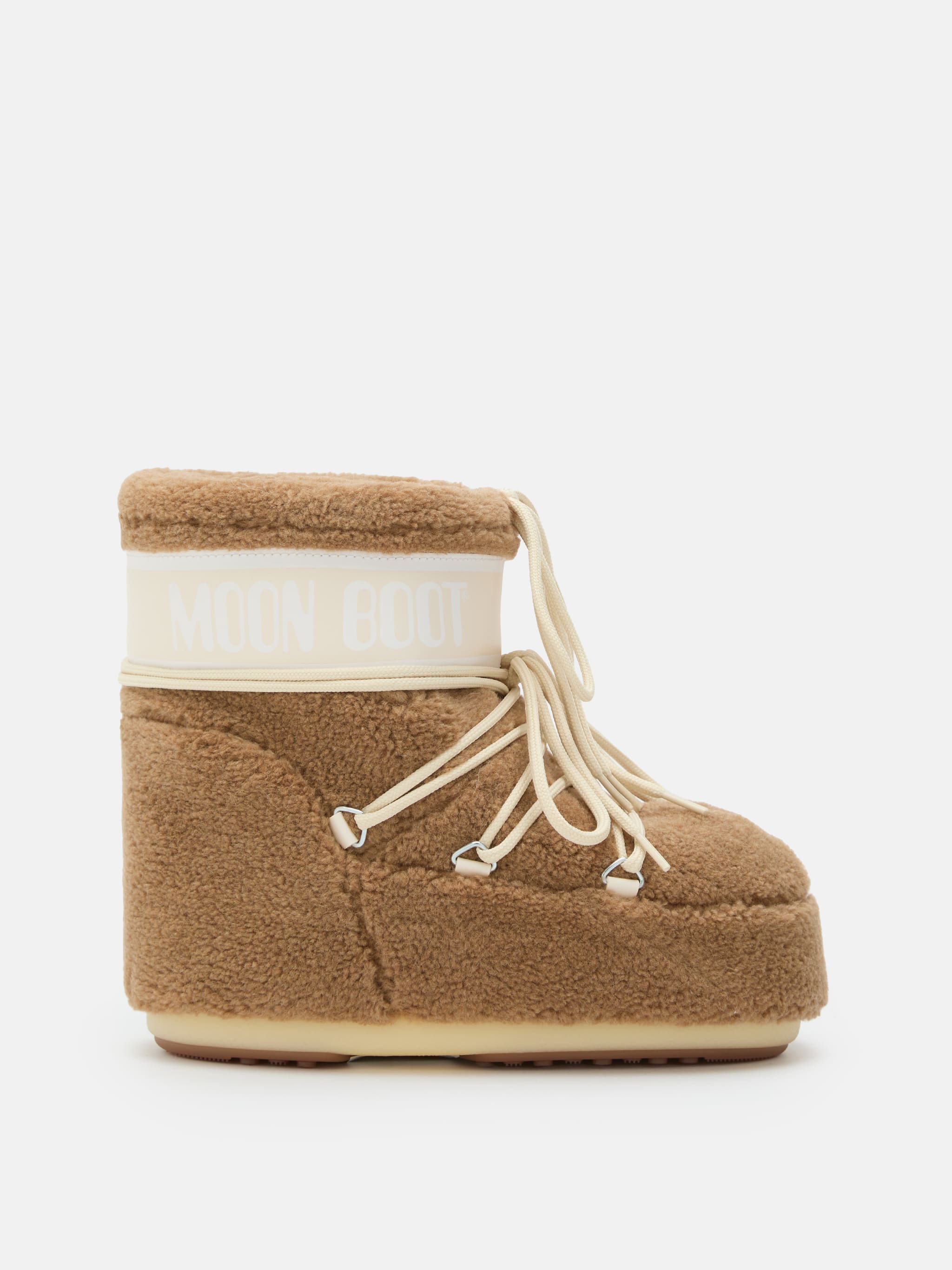 ICON LOW CAMEL FLEECE BOOTS image number 0
