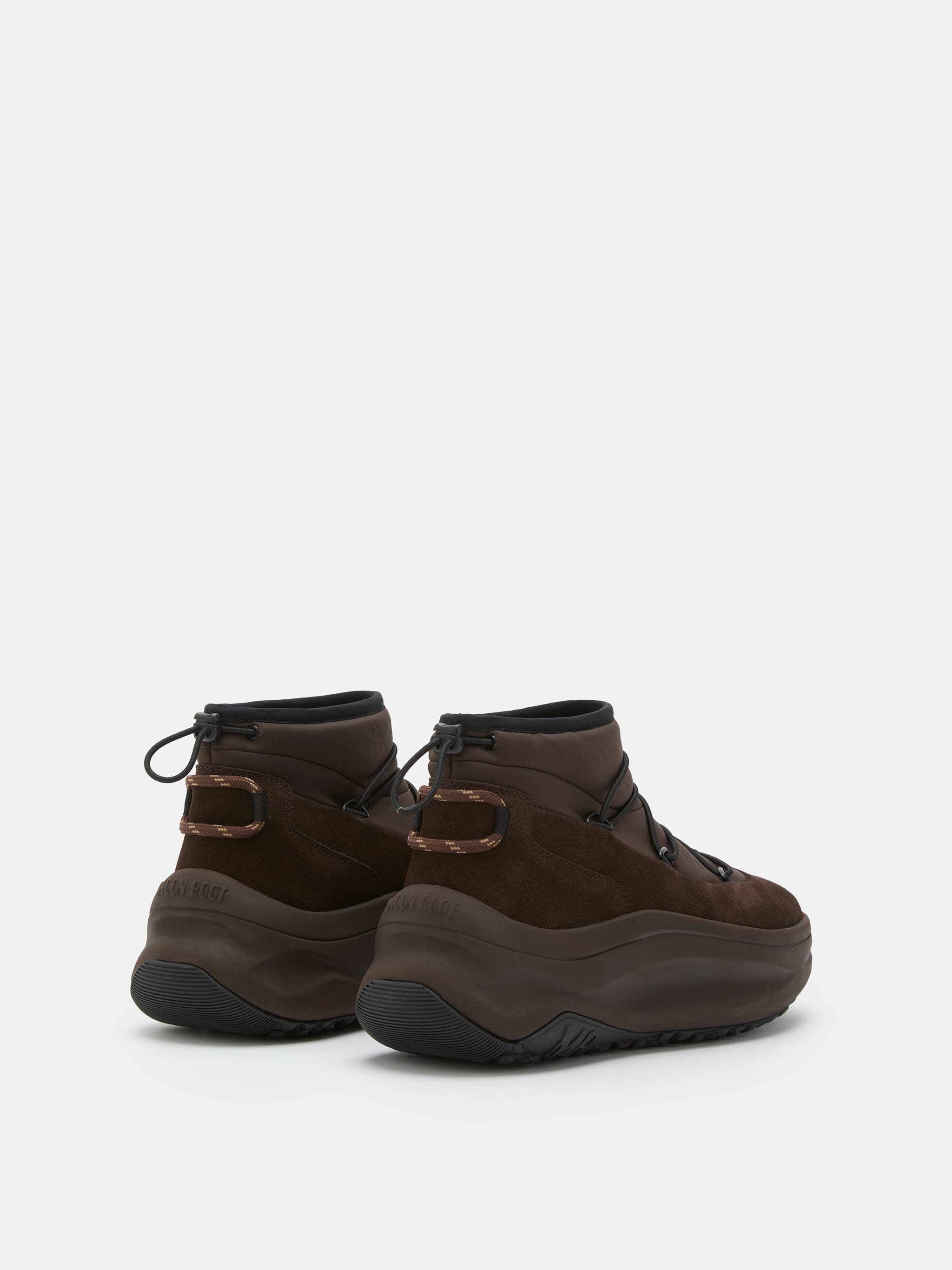 MOON247 DARK BROWN SLIP-ON SNEAKERS image number 1