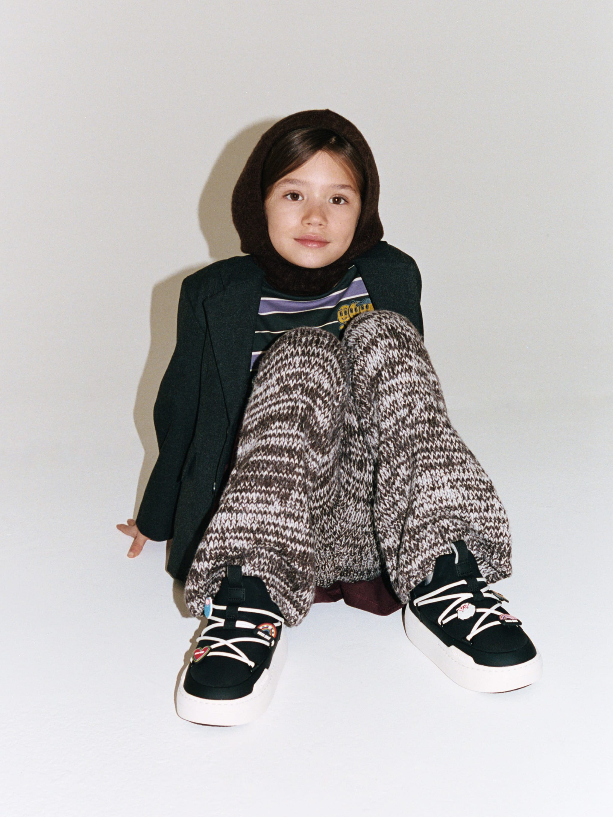 JUNIOR PARK BLACK LOW LACE SNEAKERS image number 4