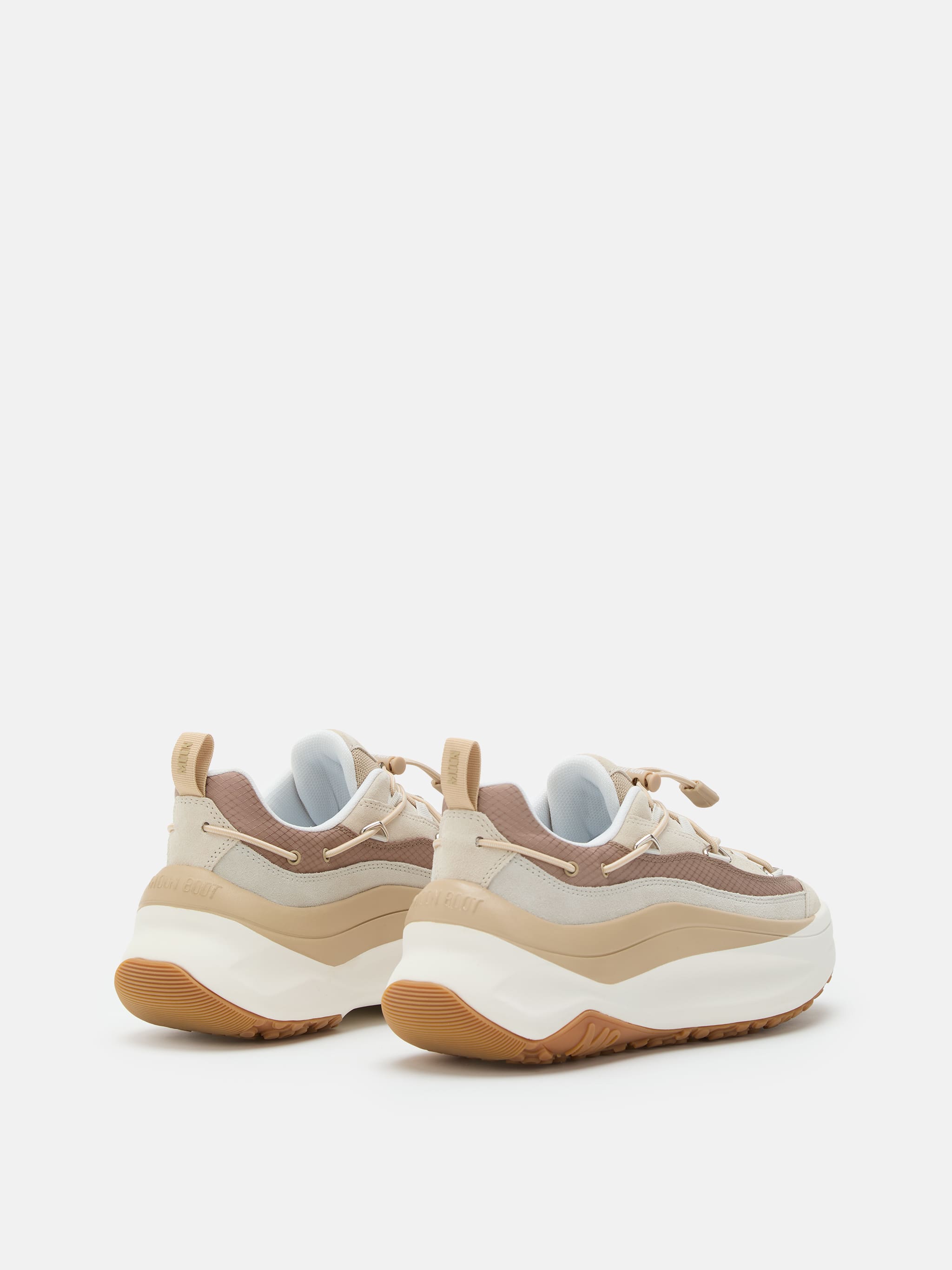 MOON247 XLACE OFF WHITE & TAUPE SNEAKERS image number 1