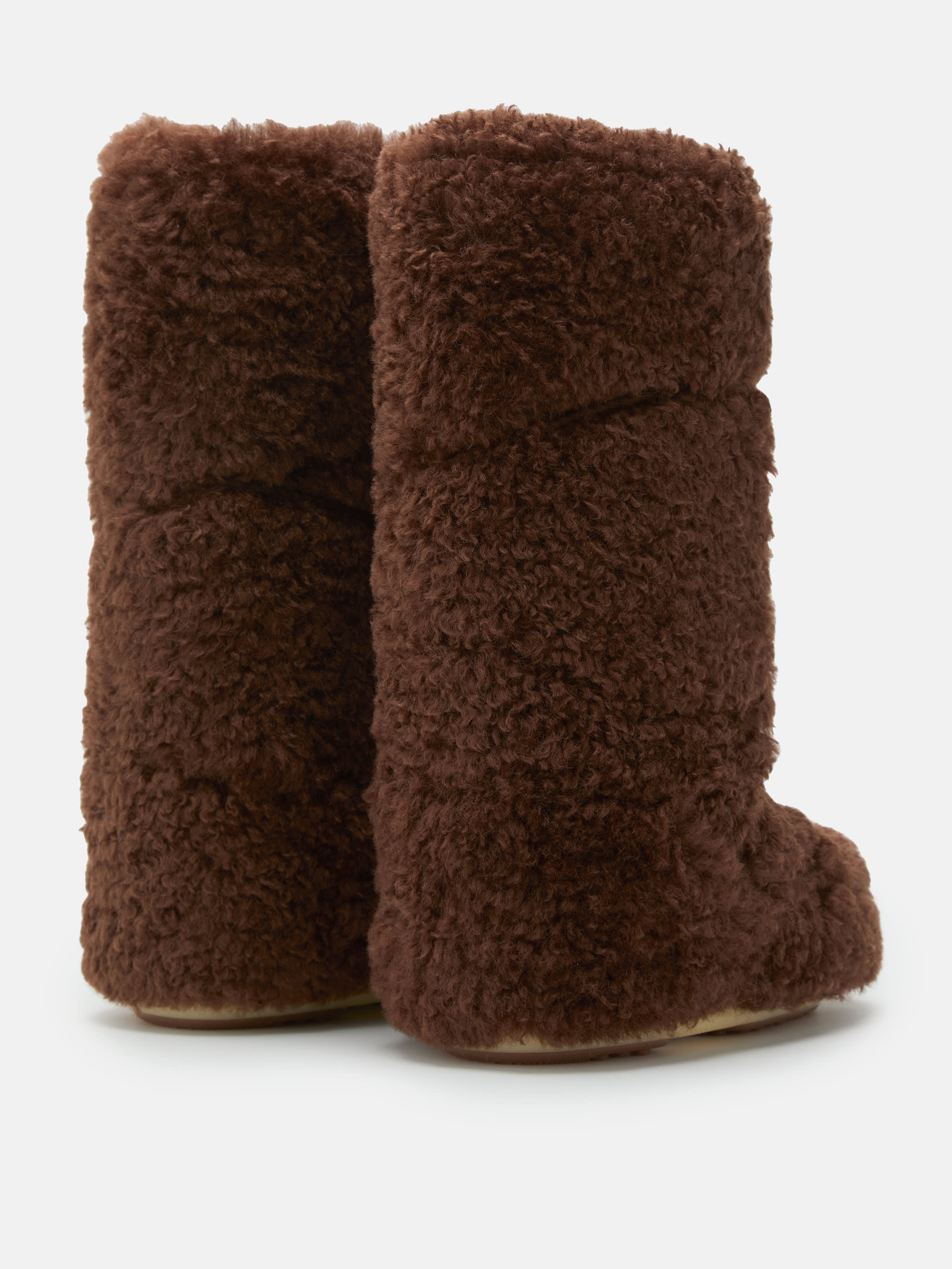 ICON DARK BROWN CURLY EXTRA BOOTS image number 1