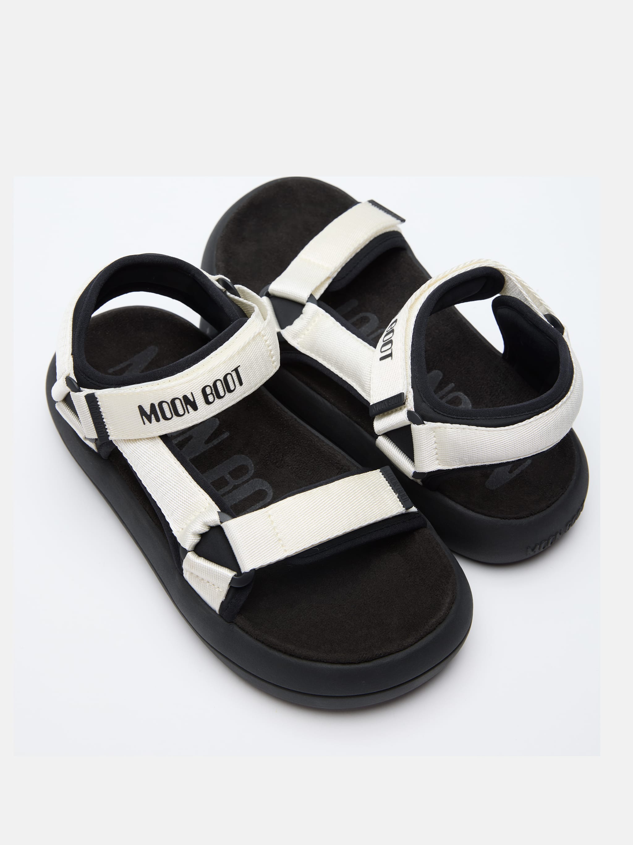 SUPER SANDAL BLACK & WHITE image number 2