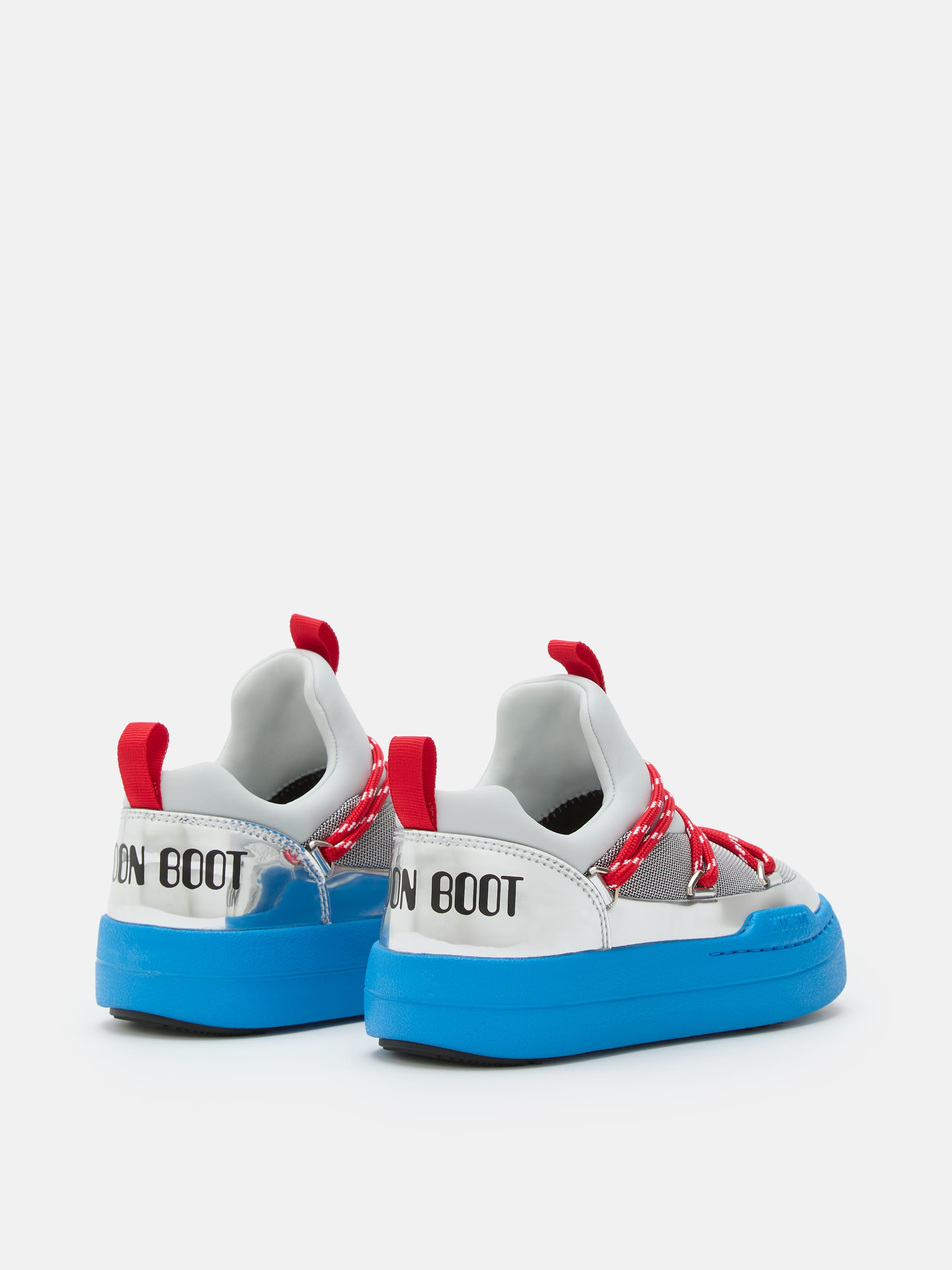 JUNIOR PARK LOW LACE SILVER SPACE RACE SNEAKERS image number 1