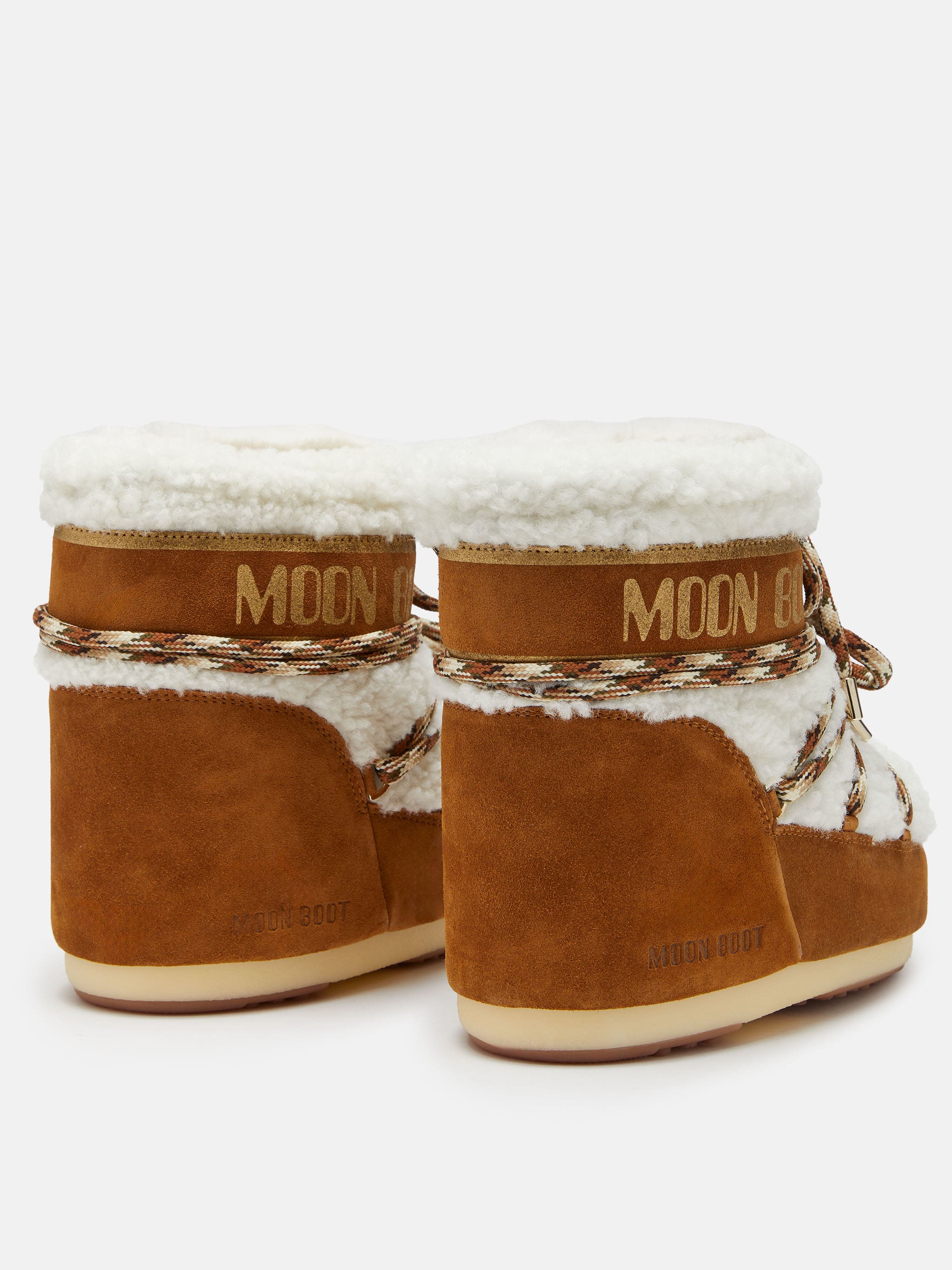 LAB69 ICON LOW BROWN SHEARLING BOOTS | Moon Boot®