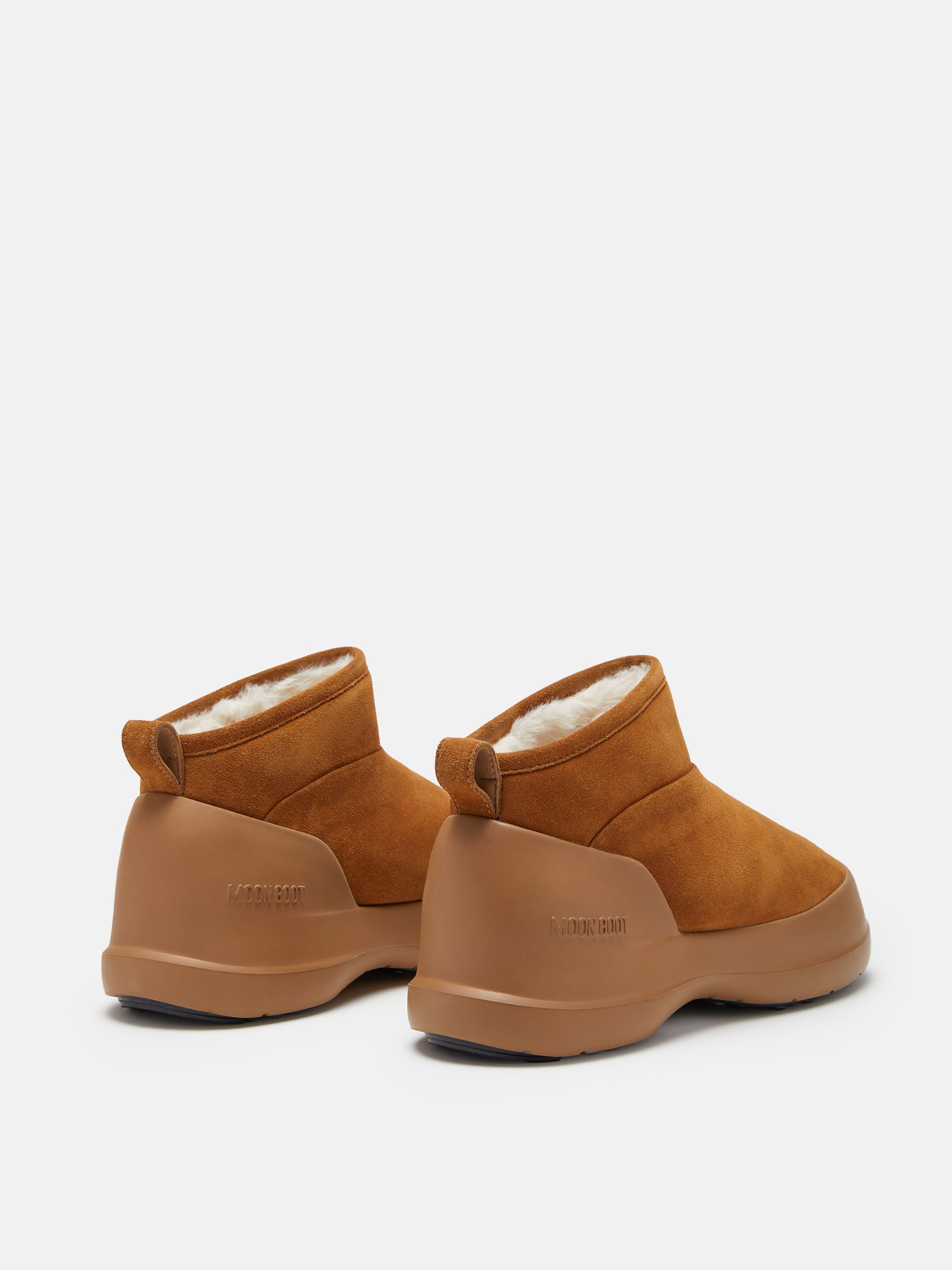 MEZZALUNA BROWN SUEDE LOW BOOTS